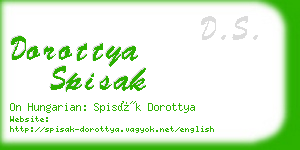 dorottya spisak business card